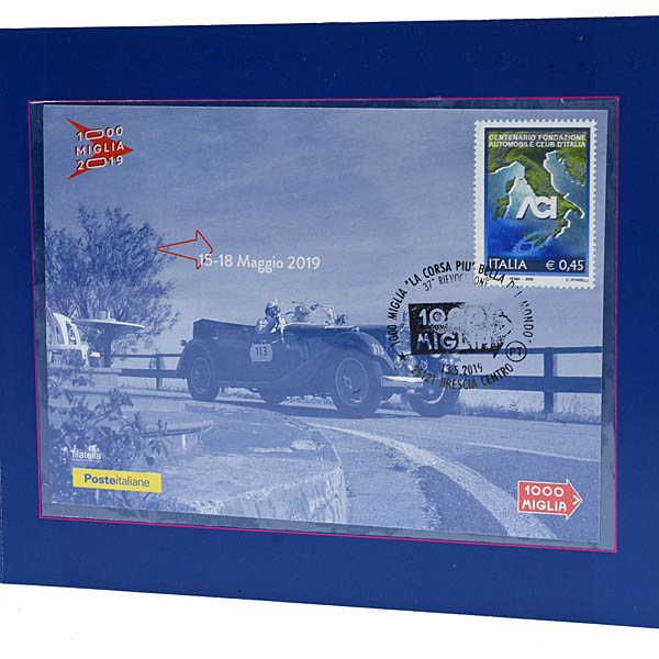 1000MIGLIA 2019 Commemorative Postcard by Poste Italiane