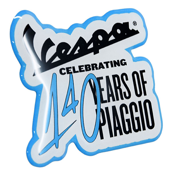 Vespa Official Sticker-140 YEARS-