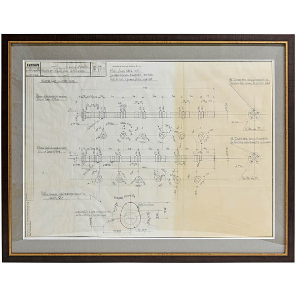 Ferrari 330GT 2+2(Tipo209)エンジンカムシャフト設計図
