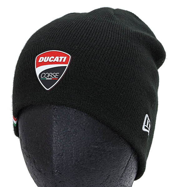 DUCATIオフィシャルラバーロゴニットキャップ by NEW ERA