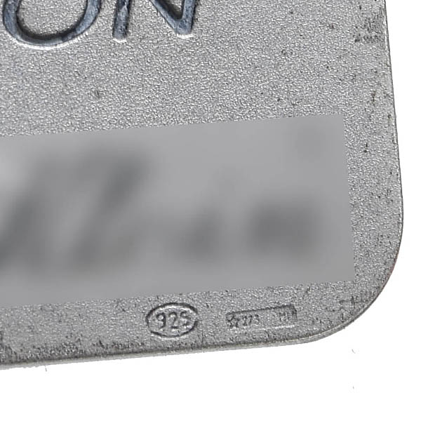 Alfa Romeo Official 8C Competizione  Interior Metal Plate