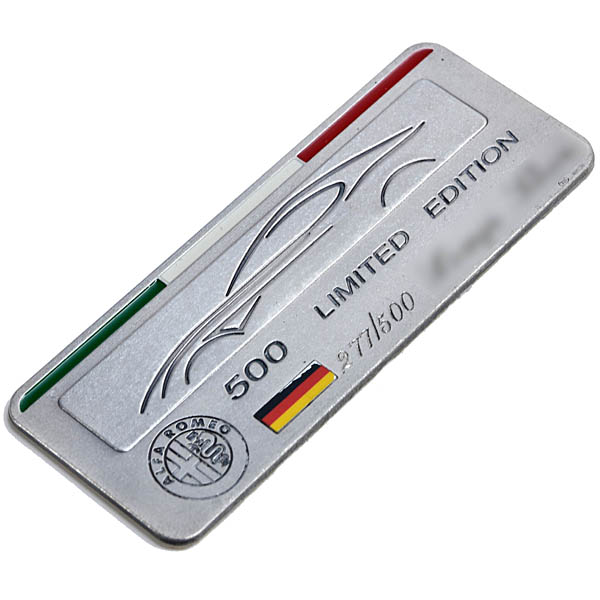 Alfa Romeo Official 8C Competizione  Interior Metal Plate