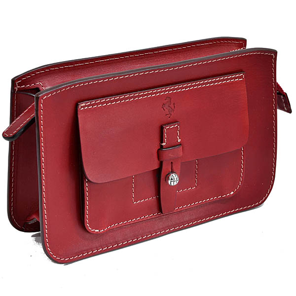 Ferrari純正レザーポーチ(レッド)
