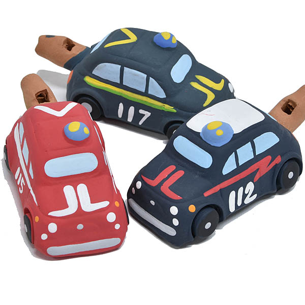 FIAT Nuova500緊急車両陶器笛オブジェ