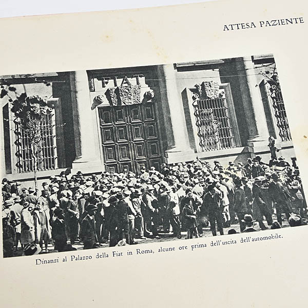 FIAT Papal Car Donation Memorial Book & FIAT 5**N User Manual 1929