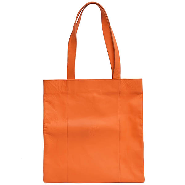 Lamborghini Official Leather Tote Bag(Orange)
