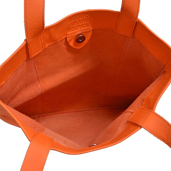 Lamborghini Official Leather Tote Bag(Orange)