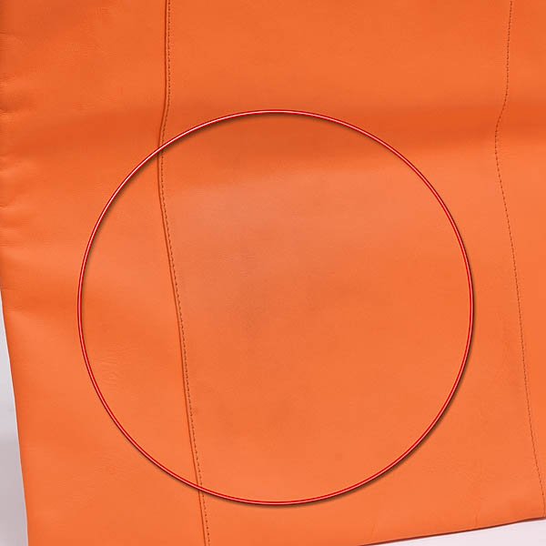 Lamborghini Official Leather Tote Bag(Orange)