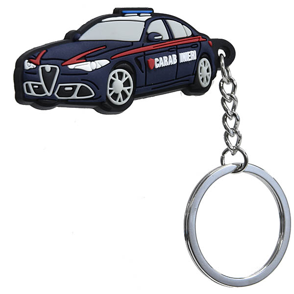 CARABINIERI Official Rubber Key Ring (Alfa Romeo Giulia)