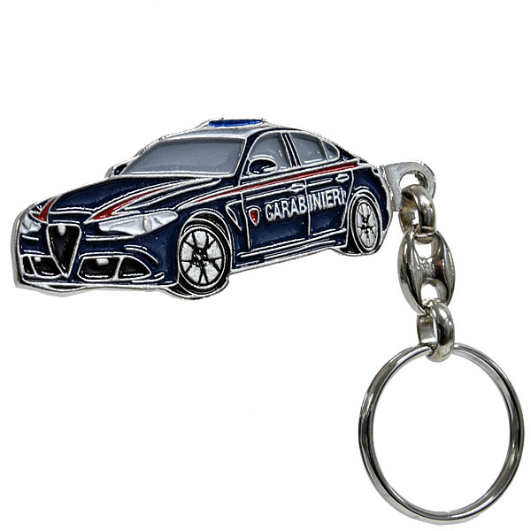 CARABINIERIオフィシャルメタルキーリング(Alfa Romeo Giulia)