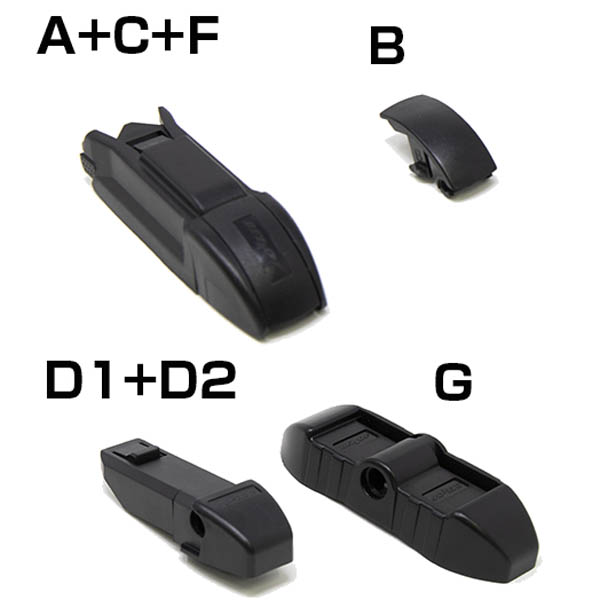 Ultra-Water-Repellent Wiper Blade Set by BELLOF for Alfa Romeo MITO / FIAT600 Hybrid / LANCIA Ypsilon