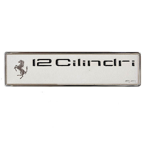Ferrari Genuine 12Cilindri interior plate (925 sterling silver)