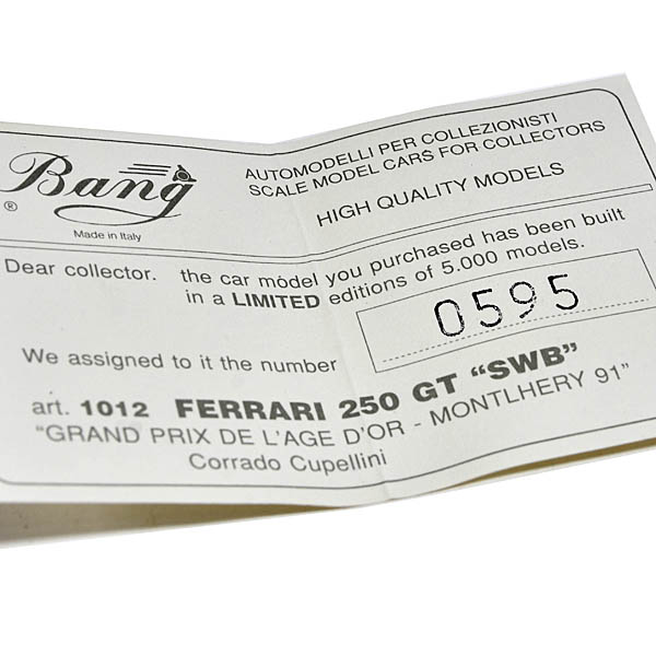 1/43 Ferrari 250 GT SWB Montlhéry 1991 Miniature Model