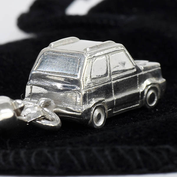 FIAT Panda Sterling Silver Keyring