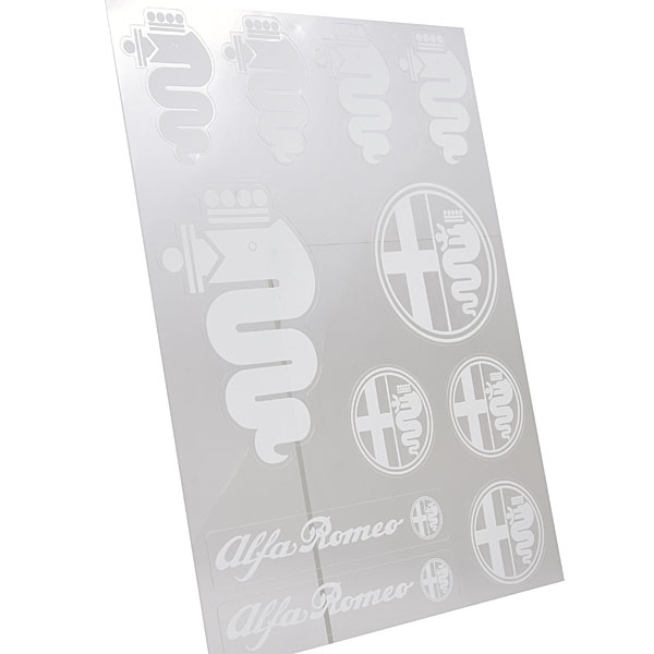 Alfa Romeo Stickers set(White)