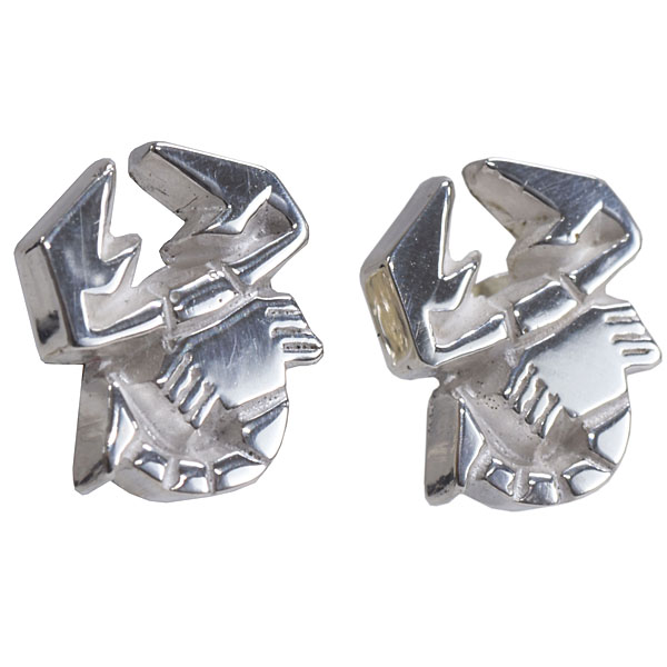 ABARTH (Scorpion) Sterling Silver Pierced Earrings