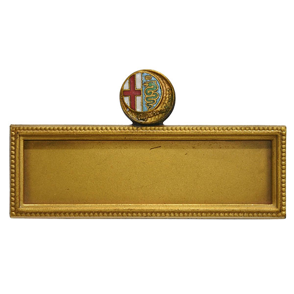 Alfa Romeo Vintage Name Plate