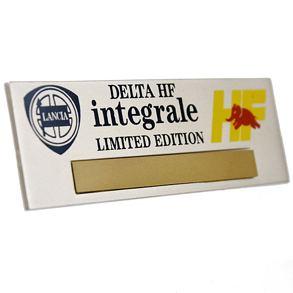 LANCIA Delta HF Integrale Limited Edition Badge for Interior