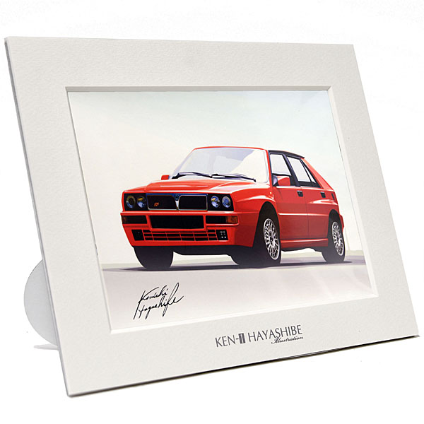 LANCIA Delta Integrale Evo1 (red)Illustration by Kenichi Hayashibe