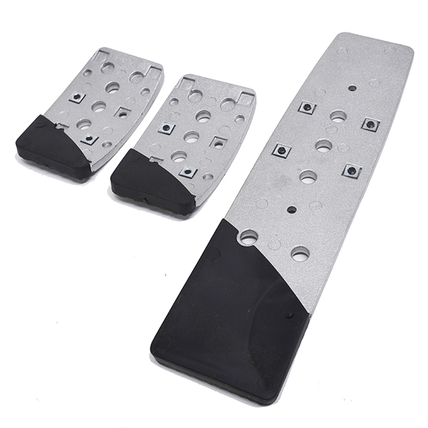 MOMO Aluminium 3 Pedal Set -STEALTH-(Silver)