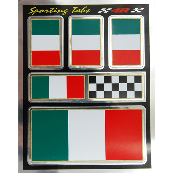 Italian Flag Sticker Set