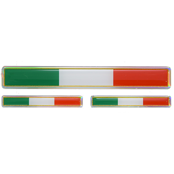 Italian Flag 3D Sticker Set(Long/3pcs.)