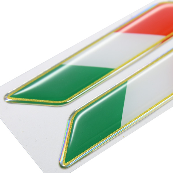 Italian Flag 3D Sticker Set(Tricolore/Small.)