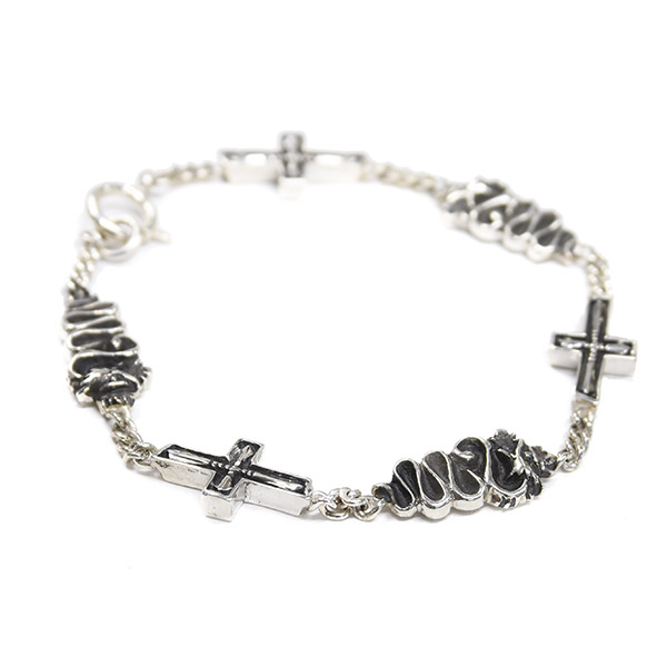 Alfa Romeo Sterling Silver Bracelet (Snake&Cross)