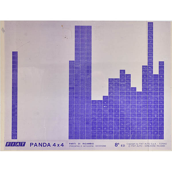 FIAT PANDA 4x4 Parts Manual Microfiche