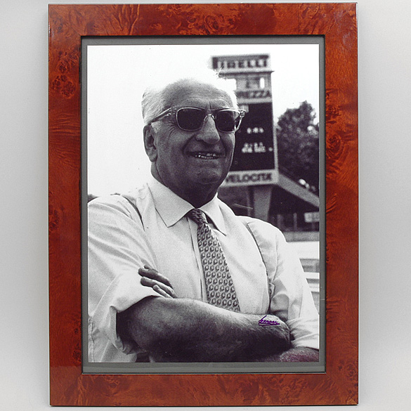 Enzo Ferrari signed photograph Frame