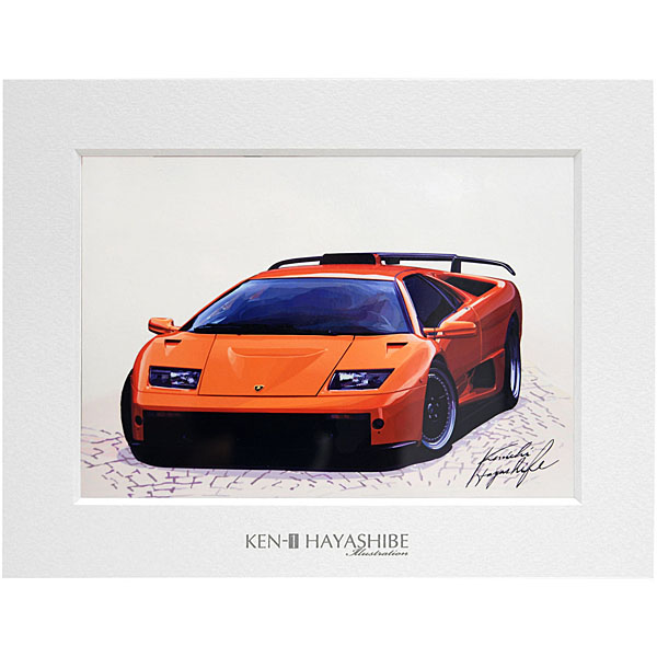 Lamborghini Diablo GT Irrustration by Kenichi Hayashibe