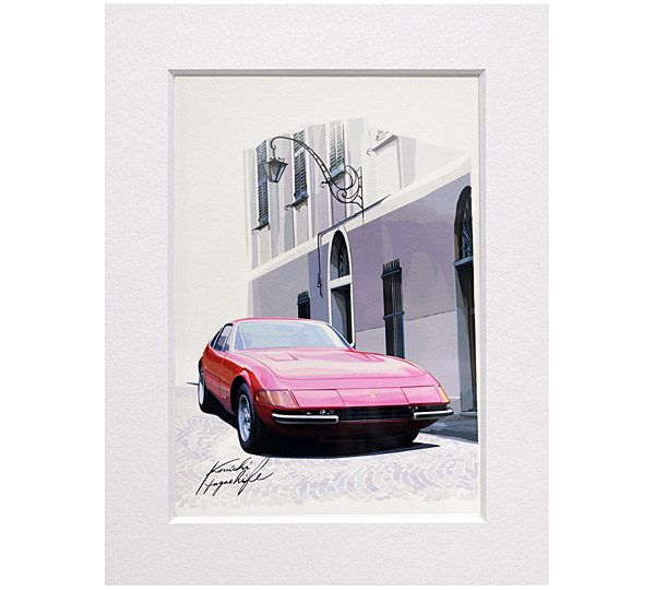 Ferrari 365GTB/4 Daytona Irrustration by Kenichi Hayashibe