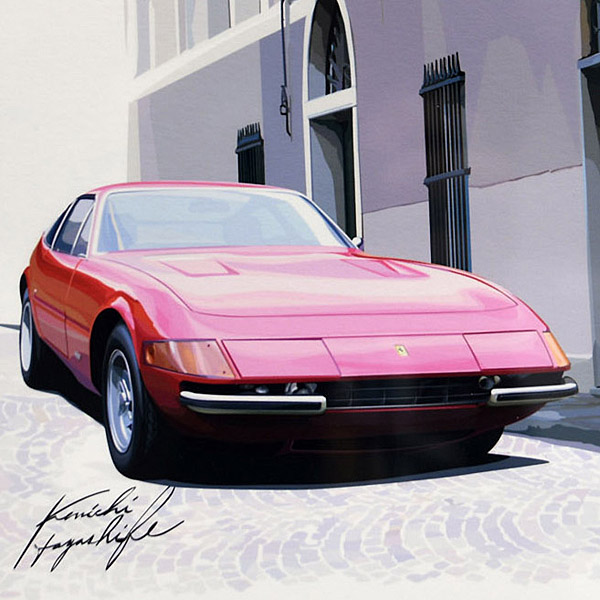 Ferrari 365GTB/4 Daytona Irrustration by Kenichi Hayashibe