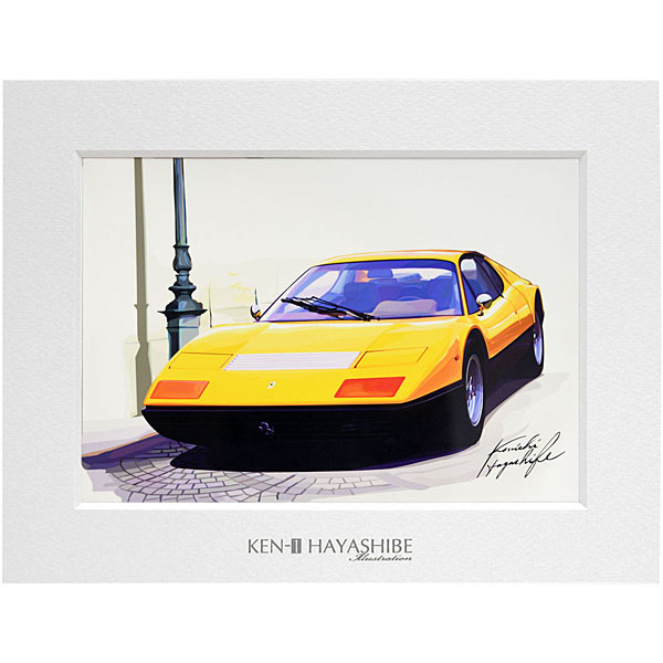 Ferrari 365BB Irrustration by Kenichi Hayashibe