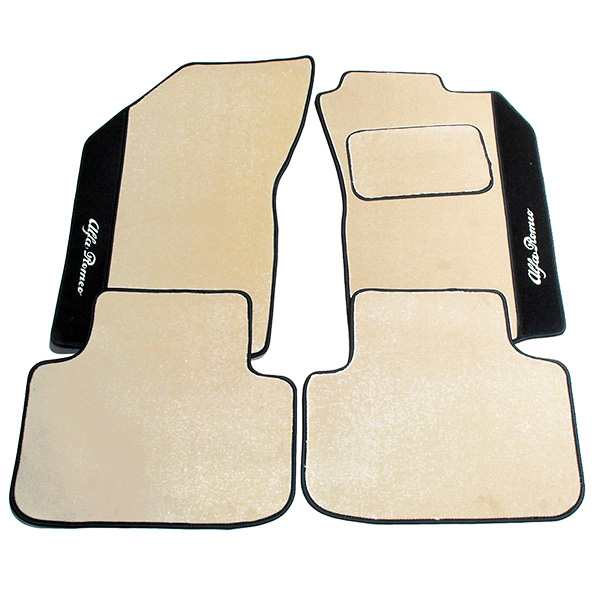 Alfa Romeo 147/GT Floor Mats(Beige/Black Piping/RHD)