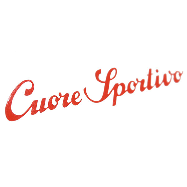 Alfa Romeo(Cuore Sportivo) Logo Script Sticker(100mm)