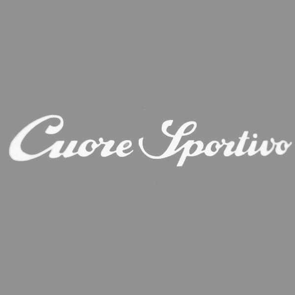 Alfa Romeo(Cuore Sportivo) Logo Script Sticker(200mm)