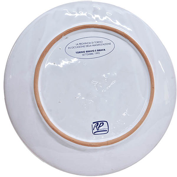 FIAT BRAVO e BRAVA Launch Commemorative Plate 1995 by Ugo Nespolo