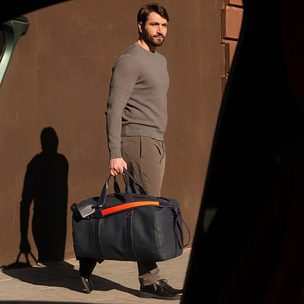 LANCIA Genuine Vegan Leather Duffle bag