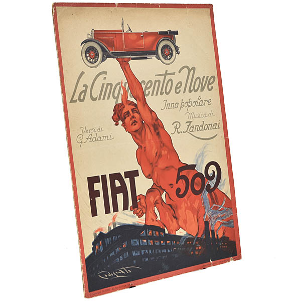 FIAT 509 LA CINQUECENTO E NOVE Original Song Sheet Music 1925 