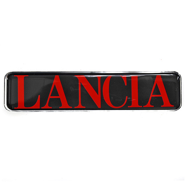 LANCIA Logo 3D Sticker (Black/Red Logo)