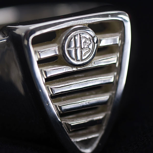 Alfa Romeo Grill Shaped Silver Ring