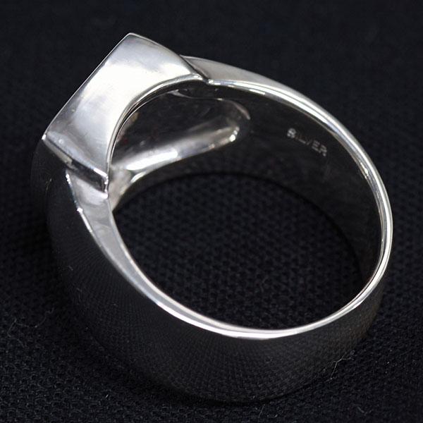 Alfa Romeo Grill Shaped Silver Ring