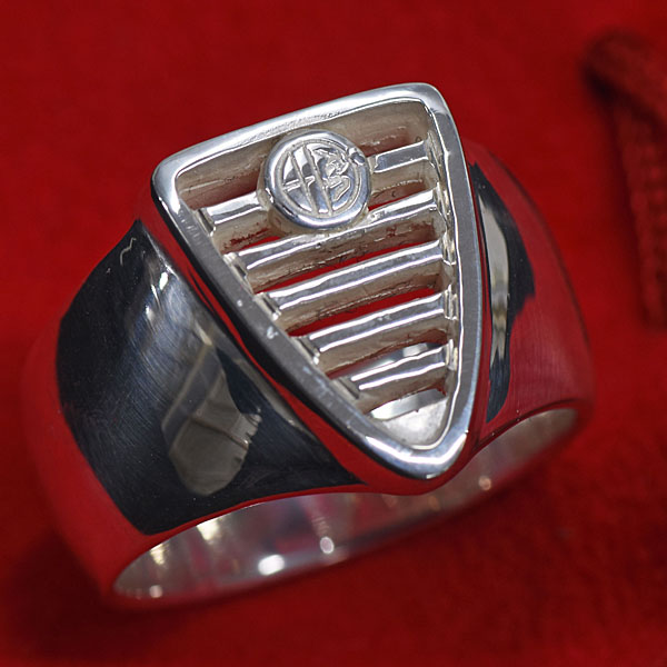 Alfa Romeo Grill Shaped Silver Ring