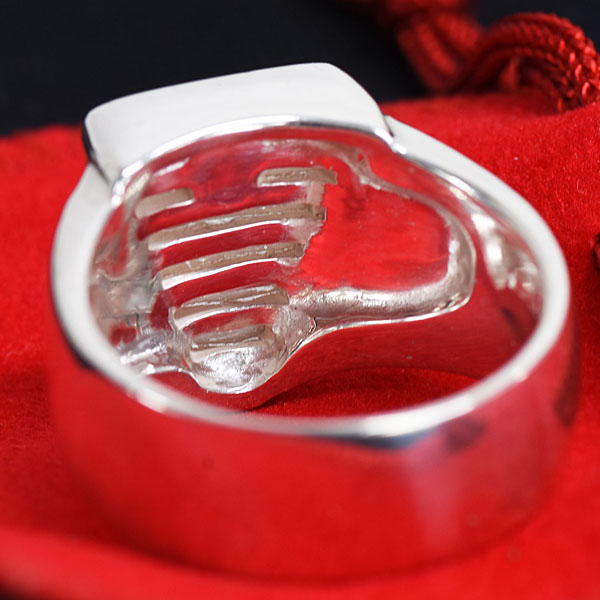 Alfa Romeo Grill Shaped Silver Ring