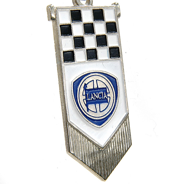 LANCIA Metal Keyring (Checkerd Flag)