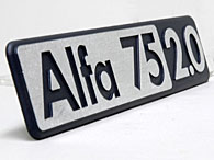 Alfa Romeo Logo Plate (ALFA 75 2.0)