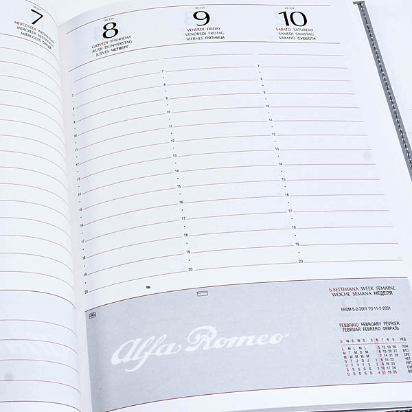 Alfa Romeo Genuine 2001 Book-type Diary